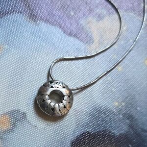 Brighton Silver Circle Pendant Necklace